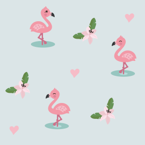 Flamingo-seinätarrat