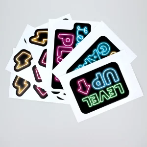 Seinätarrat: Gaming Neon